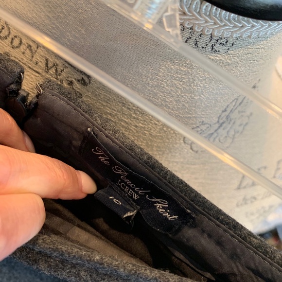 Gray wool pencil skirts sz 10 - Picture 2 of 3